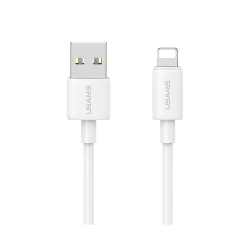 USAMS καλώδιο Lightning σε USB US-SJ709, 2.4A, 480Mbps, 1m, λευκό