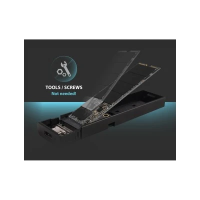 SILICON POWER θήκη για M.2 PCIe NVMe/SATA SSD PD60, tool free, 10Gbps, μαύρη SILICON POWER θήκη για M.2 PCIe NVMe/SATA SSD PD60, tool free, 10Gbps, μαύρη