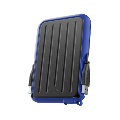 Silicon Power Εξωτερικός σκληρός δίσκος 1TB USB 3.2 HDD Armor A66 μπλε με LED ένδειξη λειτουργίας & μεταφοράς δεδομένων