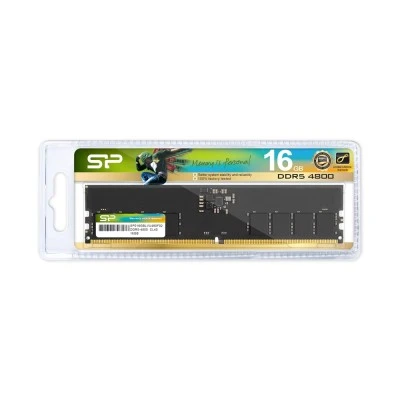 Silicon Power μνήμη DDR5 UDIMM SP016GBLVU480F02, 16GB, 4800MHz, CL40 Silicon Power μνήμη DDR5 UDIMM SP016GBLVU480F02, 16GB, 4800MHz, CL40