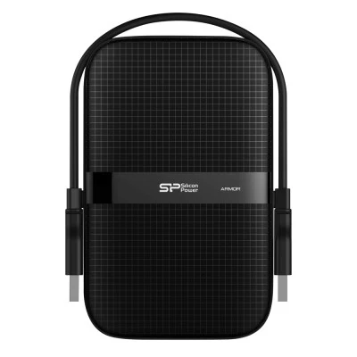 Silicon Power Εξωτερικός σκληρός δίσκος Armor A60 HDD SILICON POWER  4TB USB 3.2  μαύρος με LED ένδειξη λειτουργίας & μεταφοράς δεδομένων
