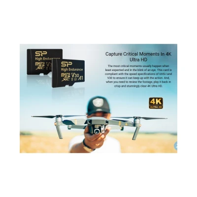 Κάρτα μνήμης microSDHC High Endurance 64GB SILICON POWER Class 10 UHS-I U3 A1 V30 15x11x1mm