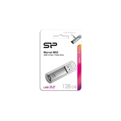 SILICON POWER USB Flash Drive Marvel M02, 128GB, USB 3.2, γκρι
