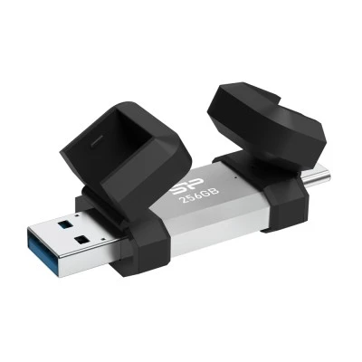 SILICON POWER USB Flash Drive C51, USB/USB-C, 256GB, 200MBps, ασημί SILICON POWER USB Flash Drive C51, USB/USB-C, 256GB, 200MBps, ασημί
