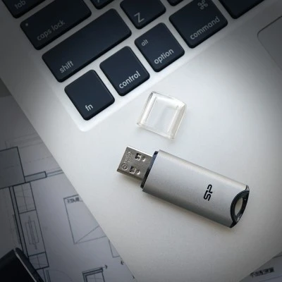 SILICON POWER USB Flash Drive Marvel M02, 256GB, USB 3.2, γκρι