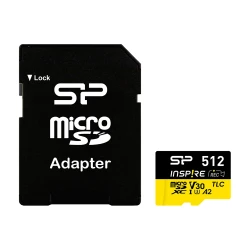 Κάρτα μνήμης microSDXC Inspire 512GB SILICON POWER UHS-I U3 A1 V30