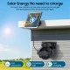Smart ηλιακή κάμερα SECTEC ST-515C-3M-5W-BK με ανάλυση 3MP, WiFi, περιστροφή PTZ, υποστήριξη SD και στεγανότητα IP65