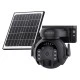 Smart ηλιακή κάμερα SECTEC ST-515C-3M-5W-BK με ανάλυση 3MP, WiFi, περιστροφή PTZ, υποστήριξη SD και στεγανότητα IP65