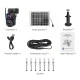 Smart ηλιακή κάμερα SECTEC ST-5986M με dual lens, ανάλυση 3MP, 20x zoom, WiFi, περιστροφή PTZ και υποστήριξη SD