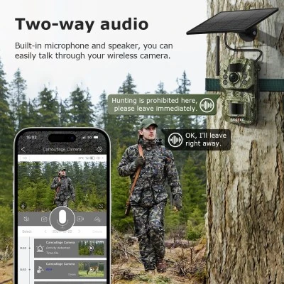 Smart ηλιακή κάμερα κυνηγού SECTEC ST-HC809 με ανάλυση 3MP, 4G, PIR ανίχνευση κίνησης, υποστήριξη SD και στεγανότητα IP66
