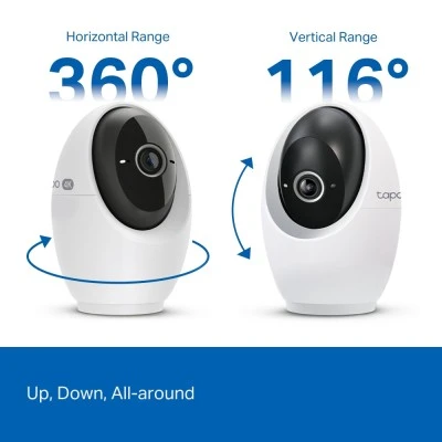 Smart κάμερα TP-LINK Tapo C260 με ανάλυση 4K, WiFi, αμφίδρομο ήχο (two-way audio) και λειτουργία Pan/Tilt Smart κάμερα TP-LINK Tapo C260 με ανάλυση 4K, WiFi, αμφίδρομο ήχο (two-way audio) και λειτουργία Pan/Tilt