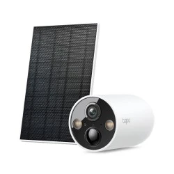 Smart ηλιακή κάμερα εξωτερικού χώρου TP-LINK Tapo C425 KIT με ανάλυση 2K, Wi-Fi και στεγανότητα IP66
