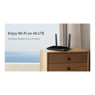 TP-LINK Wireless N Router TL-MR6400, 4G LTE, Wi-Fi 300Mbps, Ver. 4.0