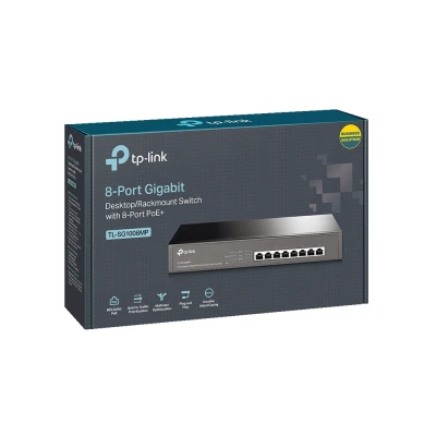 TP-LINK desktop/rackmount switch TL-SG1008MP, 8-Port PoE+, Ver. 2.0