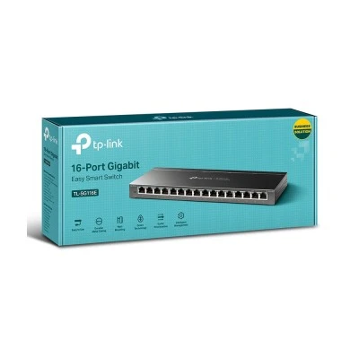 TP-LINK Easy Smart Switch TL-SG116E, 16-Port Gigabit, Ver. 1.2 TP-LINK Easy Smart Switch TL-SG116E, 16-Port Gigabit, Ver. 1.2
