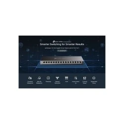TP-LINK JetStream switch TL-SG2016P, 16-Port Gigabit, 8x PoE+, Ver. 1.0