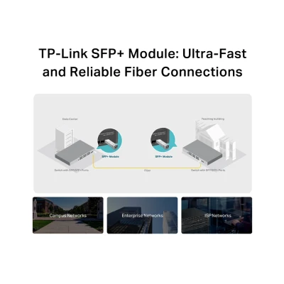 TP-LINK 10GBase-LR SFP+ LC Transceiver TL-SM5110-LR, έως 10km, Ver. 1.0 TP-LINK 10GBase-LR SFP+ LC Transceiver TL-SM5110-LR, έως 10km, Ver. 1.0
