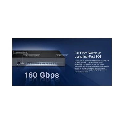 TP-LINK L2+ managed switch TL-SX3008F, 8-Ports 10Gbps SFP+, Ver. 1.0 TP-LINK L2+ managed switch TL-SX3008F, 8-Ports 10Gbps SFP+, Ver. 1.0