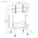 BRATECK βάση τηλεόρασης δαπέδου TTF13E-46FW, 37-86", έως 80kg, με ράφι & ροδάκια