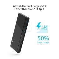 TP-LINK USB hub UH700, 7x θυρών, 5Gbps, 5V/1.5A, USB σύνδεση, μαύρο