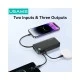 USAMS power bank CD225 με καλώδιο Lightning, 2x θύρες εξόδου, 10000mAh, 20W, λευκό