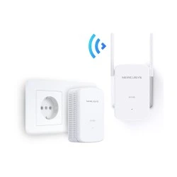 MERCUSYS Powerline Extender MP510 Kit AV1000 Gigabit WiFi Ver: 1.0 διπλό για ασύρματη σύνδεση Wi‑Fi 4 & 2 θύρες Gigabit Ethernet