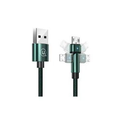Καλώδιο USAMS Micro USB σε USB SJ478 2A με περιστρεφόμενο βύσμα 180° μήκους 1m