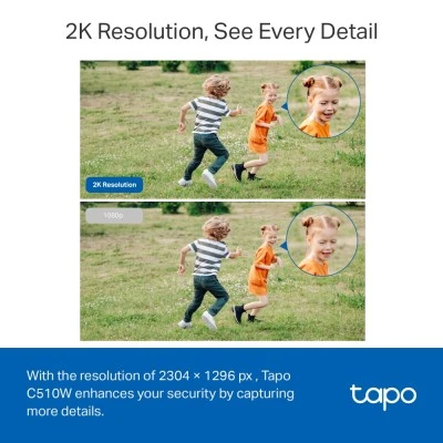 TP-LINK smart κάμερα Tapo C510W, 2K, PTZ, Wi-Fi, IP65, Ver. 1.0 TP-LINK smart κάμερα Tapo C510W, 2K, PTZ, Wi-Fi, IP65, Ver. 1.0