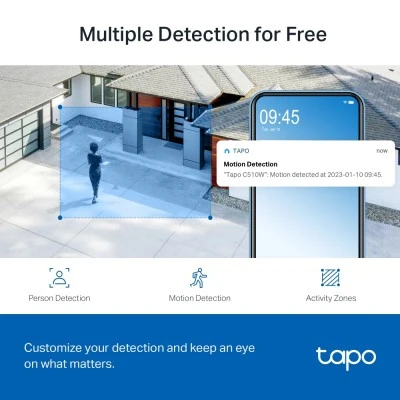 TP-LINK smart κάμερα Tapo C510W, 2K, PTZ, Wi-Fi, IP65, Ver. 1.0 TP-LINK smart κάμερα Tapo C510W, 2K, PTZ, Wi-Fi, IP65, Ver. 1.0