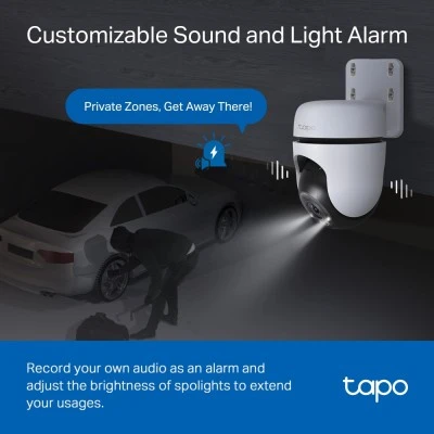 TP-LINK smart κάμερα Tapo C510W, 2K, PTZ, Wi-Fi, IP65, Ver. 1.0 TP-LINK smart κάμερα Tapo C510W, 2K, PTZ, Wi-Fi, IP65, Ver. 1.0