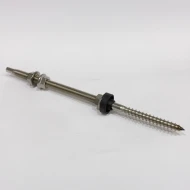 Ντιζοστρίφωνα ξύλου A2 inox M10x250 με EPDM για ασφαλείς στερεώσεις