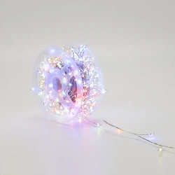 400 mini LED cluster 20m με μετασχηματιστή, χρωματιστό φως, ασημί χάλκινο καλώδιο, 8 προγράμματα και μνήμη IP44
