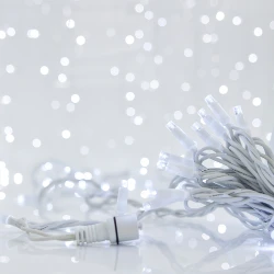 Σειρά 96 LED 5mm με κάλυμμα 24V IP65, λευκό καλώδιο/λευκό φως, σετ 5 σειρών με προέκταση 3m (έως 10 επεκτάσεις) 