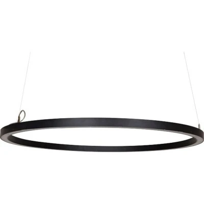 Φωτιστικό στρογγυλό γραμμικό PRO 84W Ø800mm 6500K 5200lm IP40 μαύρο με τροφοδοτικό