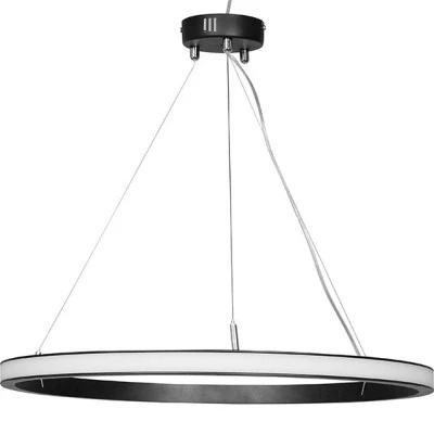 Φωτιστικό στρογγυλό γραμμικό PRO 23W Ø600mm ενδιάμεσο φως 4000K μαύρο