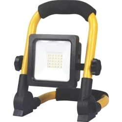 Προβολέας επαναφορτιζόμενος LED SMD 20W 6500K IP54 κίτρινος PLUS