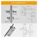ORBITA B-306 κλειδαριά μπάνιου (privacy) ανοξείδωτη 304 satin nickel για πόρτες 40-45 mm