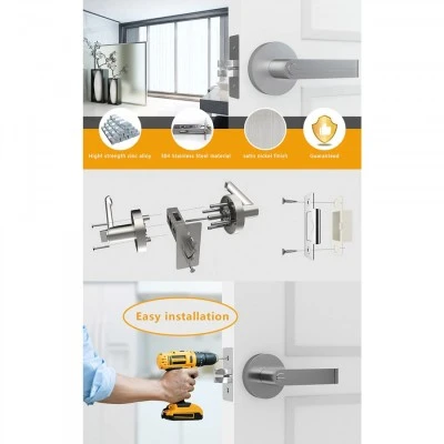 ORBITA B-308 κλειδαριά μπάνιου (privacy) σατινέ νίκελ inox 304 για πόρτες 40-45 mm