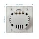 STARPRO SP-AE500 εξωτερική μονάδα ενδείξεων με φωτιζόμενο φόντο touch 86x86mm