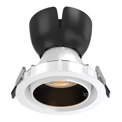 AI LUKA downlight LED μαύρο αλουμινίου με μονό αισθητήρα & Bluetooth 15W RGBW 220–240V 24° D120×H115mm (4GR009D25)