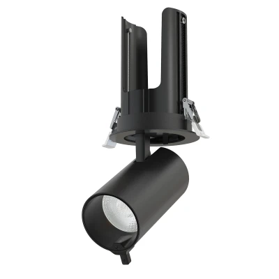 AI META II χωνευτό μαύρο σποτ αλουμινίου LED 30W CCT με διπλό αισθητήρα & Bluetooth 220–240V 36° D80×160mm