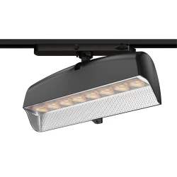 AI MILO μαγνητικό track wallwasher μαύρο αλουμινίου με dual sensor & Bluetooth 45 W CCT 36° 220–240 V 318 × 63 × 168 mm