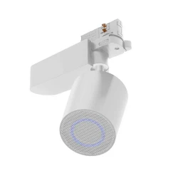Ηχείο Bluetooth 10W για ράγα δύο καλωδίων 90-265V AC λευκό Φ64x75mm
