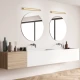 Επίτοιχο φωτιστικό IMPERIAL μπρονζέ αλουμινίου LED SMD 9W 3000K 540 lm IP44 600x78x60 mm
