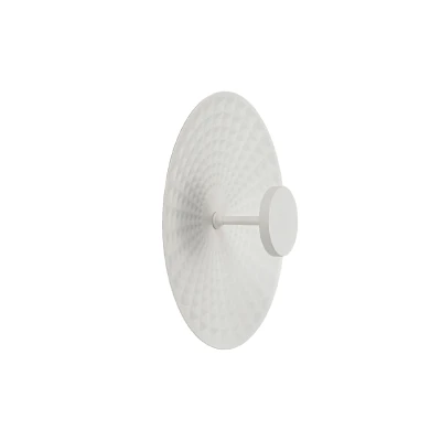 LOFTY επίτοιχο φωτιστικό LED 8W 2700K 560 lm IP20 αλουμινίου αμμώδες λευκό Φ300x113 mm