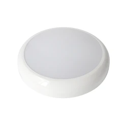 Led πλαφονιέρα οροφής ACA Lighting CORDIN 8/14/16W 5CCT IP65 Ø316x74mm λευκή