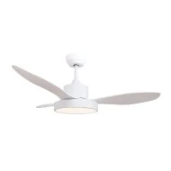Ανεμιστήρας οροφής 120cm με LED φως 22W 2680lm, τηλεχειριστήριο & χρονοδιακόπτη, λευκός (FANRX48013W)
