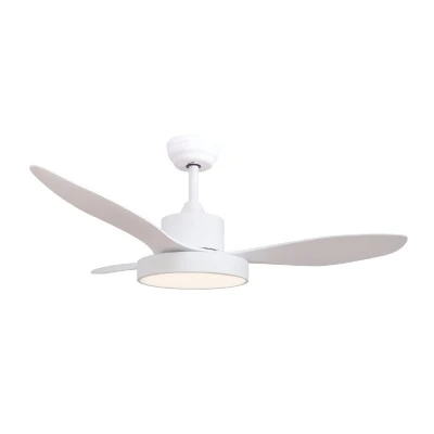 Ανεμιστήρας οροφής 120cm με LED φως 22W 2680lm, τηλεχειριστήριο & χρονοδιακόπτη, λευκός (FANRX48013W)
