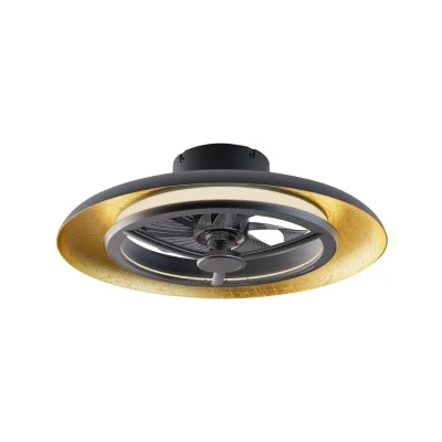 Διακοσμητικός ανεμιστήρας οροφής με LED dimmable μαύρο/χρυσό 40W 4300 lm, 8 πτερύγια, DC μοτέρ 15W, τηλεχειριστήριο, χρονοδιακόπτης Φ550mm (FAN3231168) Διακοσμητικός ανεμιστήρας οροφής με LED dimmable μαύρο/χρυσό 40W 4300 lm, 8 πτερύγια, DC μοτέρ 15W, τηλεχειριστήριο, χρονοδιακόπτης Φ550mm (FAN3231168)