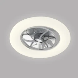 Ανεμιστήρας οροφής με φως LED 50W dimmable 5460lm, λευκός, 8 πτερύγια ABS/PC, DC μοτέρ 15W, τηλεχειριστήριο & χρονοδιακόπτης, 560mm (FAN32316110)